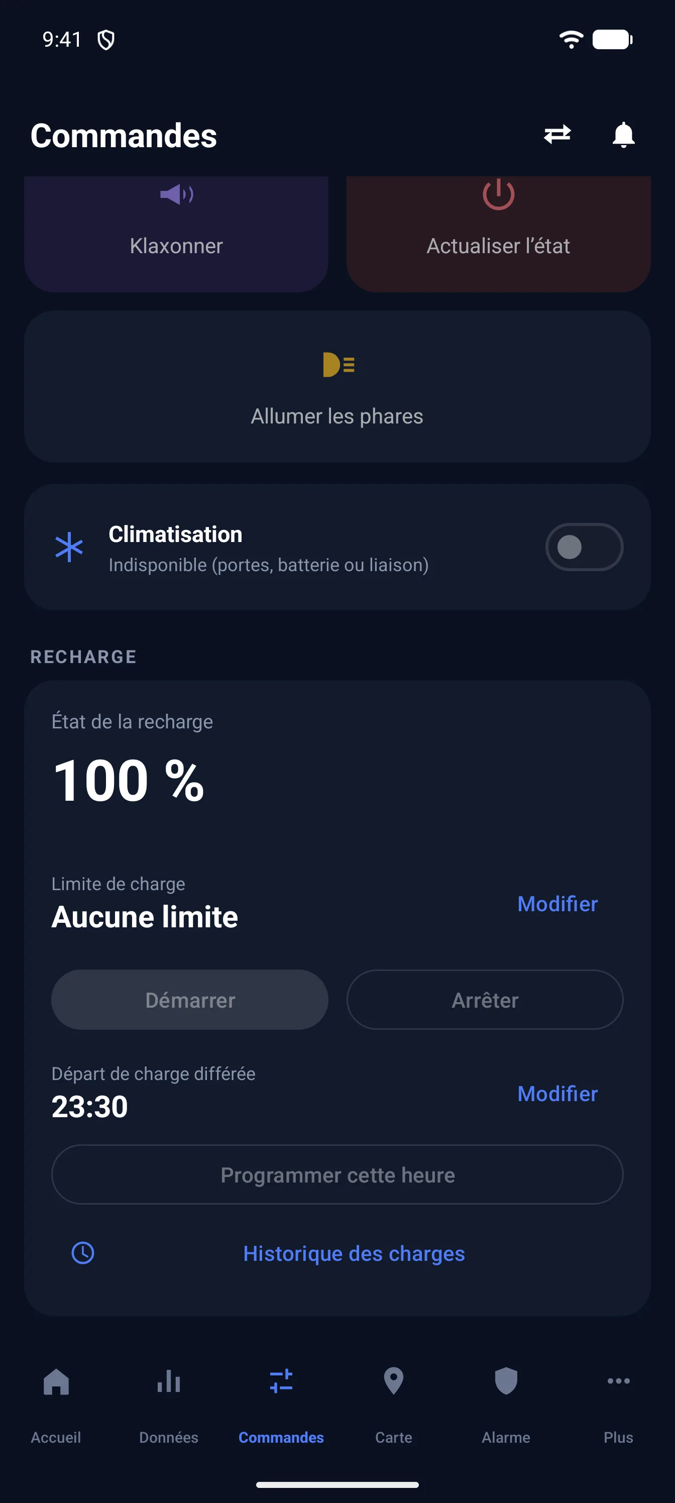 Écran Recharge de Cockpit