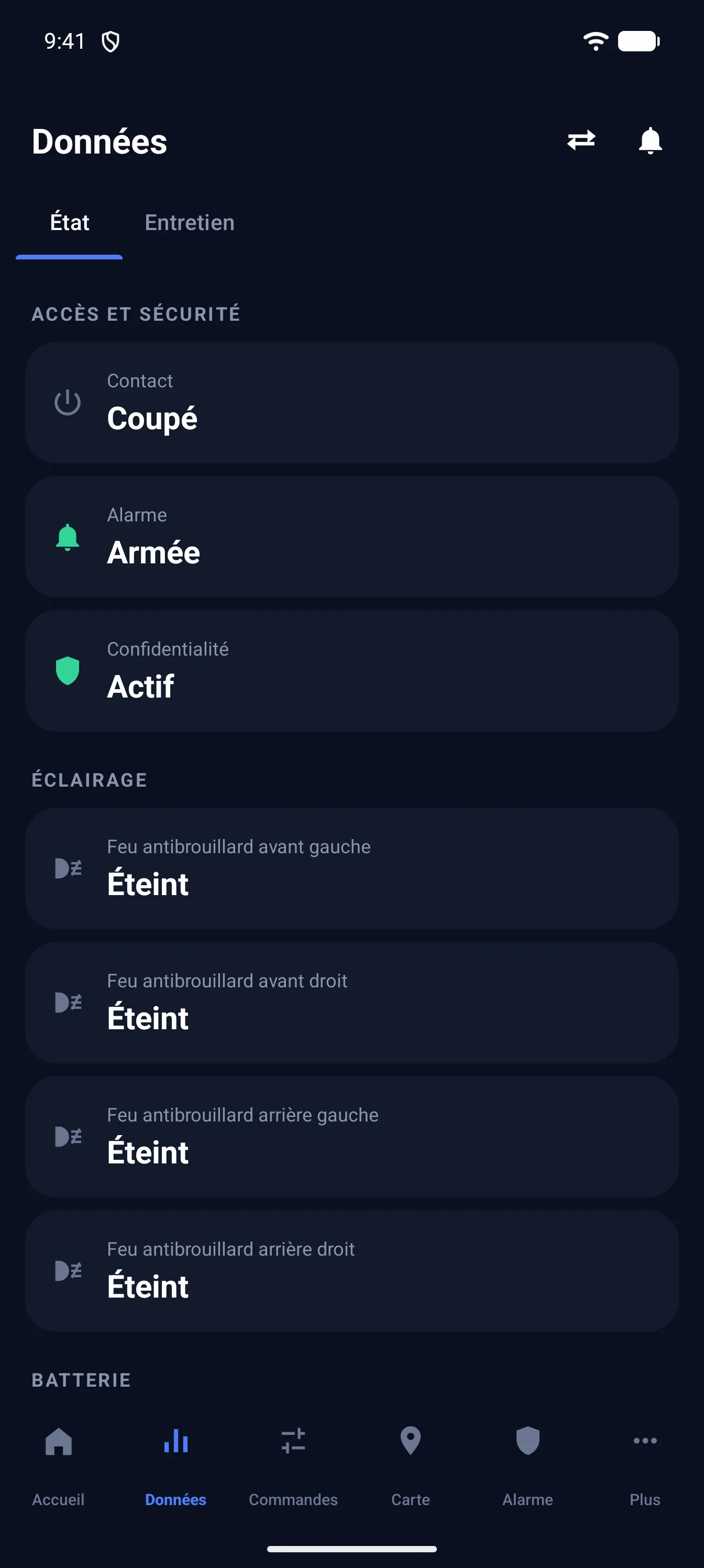 Écran Capteurs de Cockpit